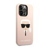 Karl Lagerfeld Silicone Ikonik Karl`s Head - Etui iPhone 14 Pro Max (różowy)